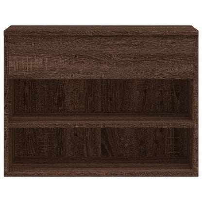 Banco sapateira 60x30x45cm derivados madeira carvalho castanho