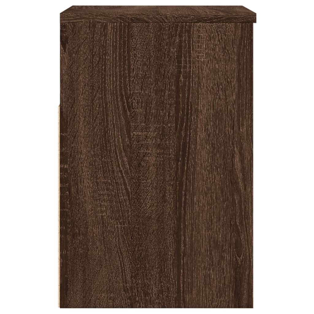 Banco sapateira 60x30x45cm derivados madeira carvalho castanho