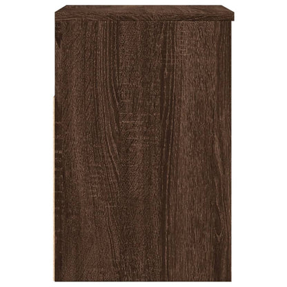 Banco sapateira 60x30x45cm derivados madeira carvalho castanho