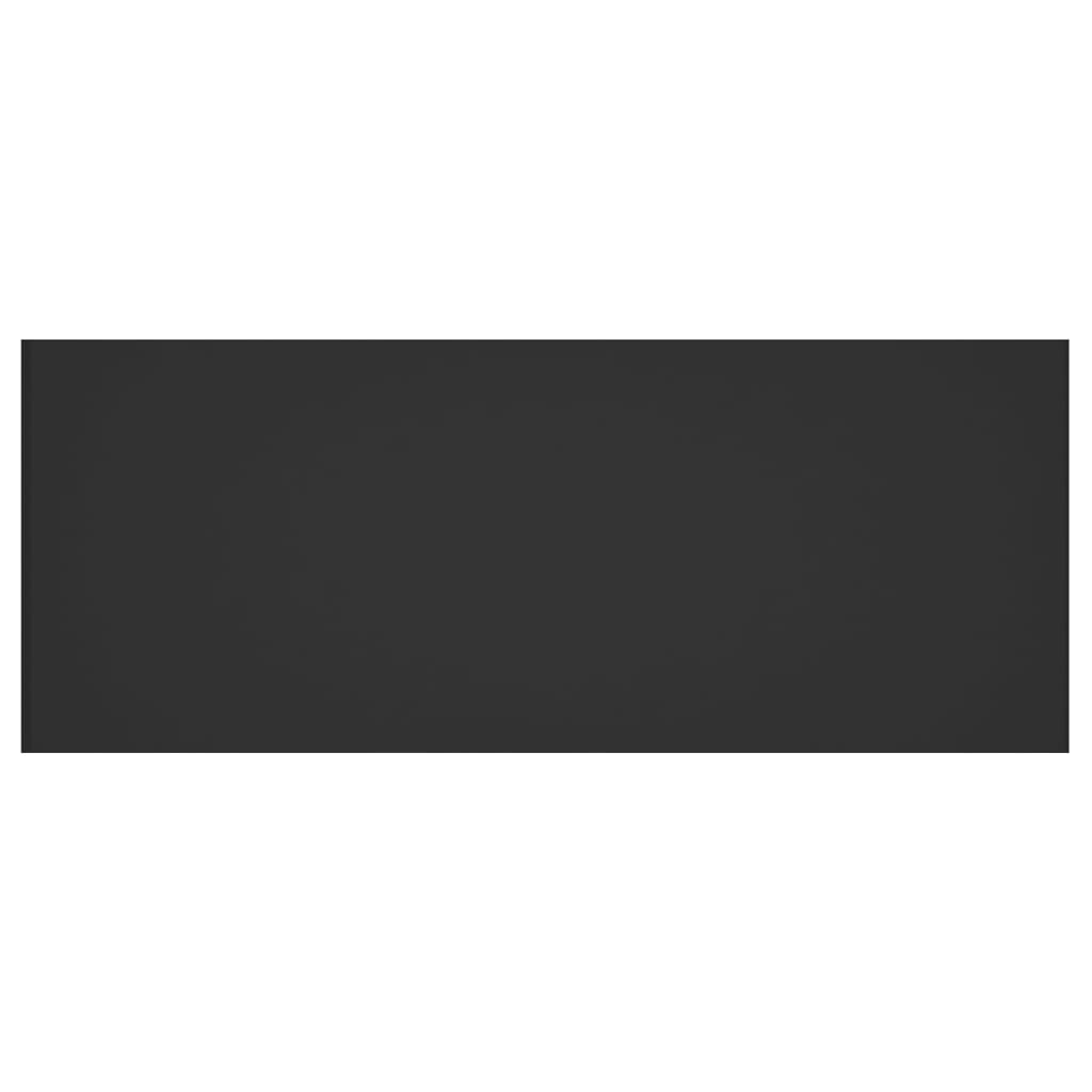 Cabeceira de cama 200x1,5x80 cm derivados de madeira preto