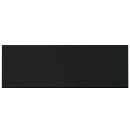 Cabeceira de parede 240x1,5x80 cm derivados de madeira preto