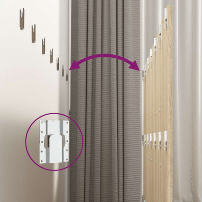 Cabeceira parede 240x1,5x80cm derivados madeira carvalho sonoma