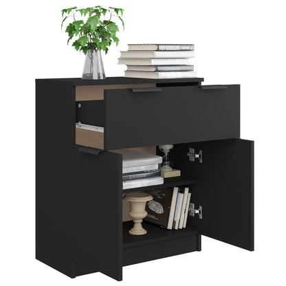 Aparador 60x30x70 cm derivados de madeira preto