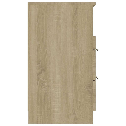 Mesas de cabeceira 2pcs derivados de madeira carvalho sonoma