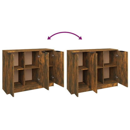 Aparador 90,5x30x70 cm madeira processada cor carvalho fumado