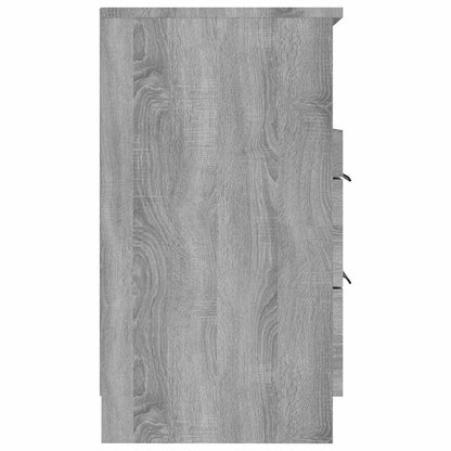 Mesa de cabeceira 2 pcs derivados de madeira cinzento sonoma