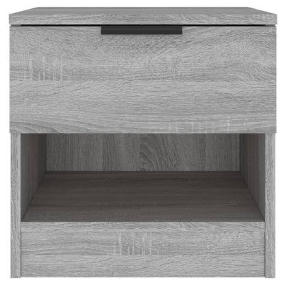Mesa de cabeceira 2 pcs derivados de madeira cinzento sonoma
