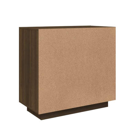 Aparador 80x40x75 cm madeira processada cor carvalho castanho