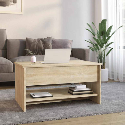 Mesa de centro 80x50x40 cm derivados madeira carvalho sonoma