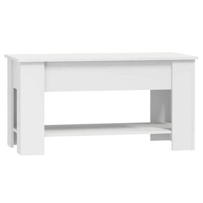 Mesa de centro 101x49x52 cm madeira processada branco