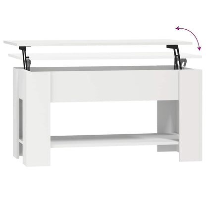 Mesa de centro 101x49x52 cm madeira processada branco