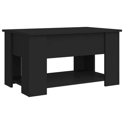 Mesa de centro 79x49x41 cm madeira processada preto