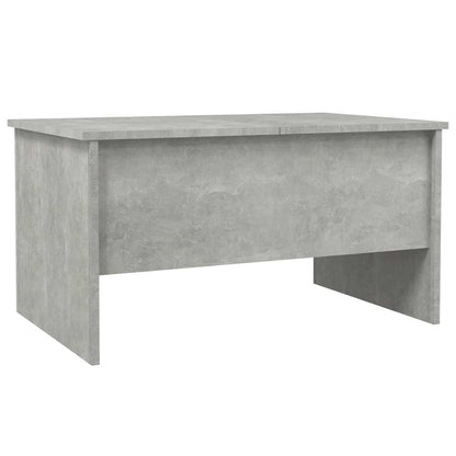 Mesa de centro 80x50x42,5 cm madeira processada cinza cimento