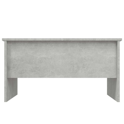 Mesa de centro 80x50x42,5 cm madeira processada cinza cimento