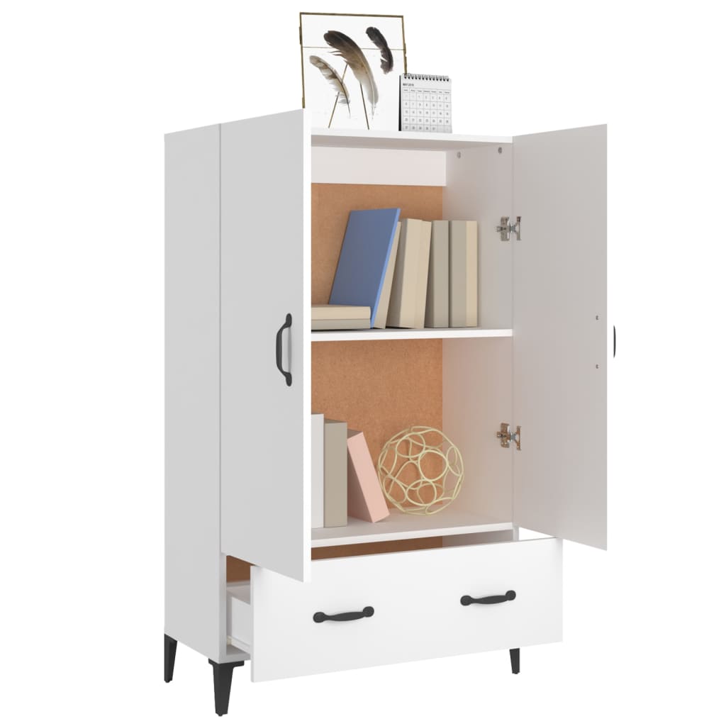 Armário alto 70x31x115 cm madeira processada branco