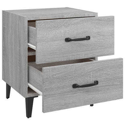 Mesa de cabeceira 40x35x47,5 cm cor cinzento sonoma