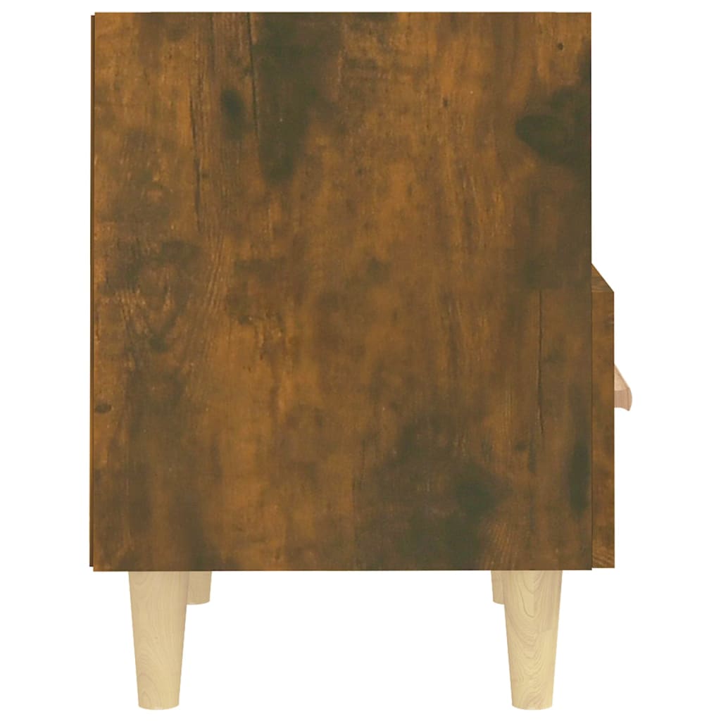 Mesa de cabeceira 40x35x47 cm cor carvalho fumado