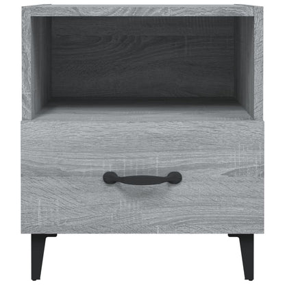 Mesa de cabeceira 2 pcs derivados de madeira cinzento sonoma