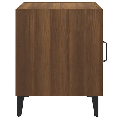 Mesa de cabeceira derivados de madeira carvalho castanho