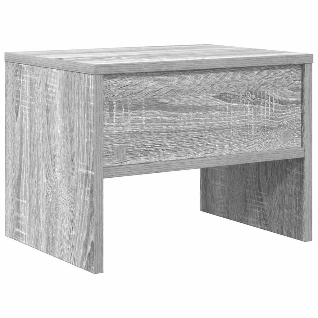 Mesa de cabeceira 40x30x30 cm madeira proc. sonoma cinzento