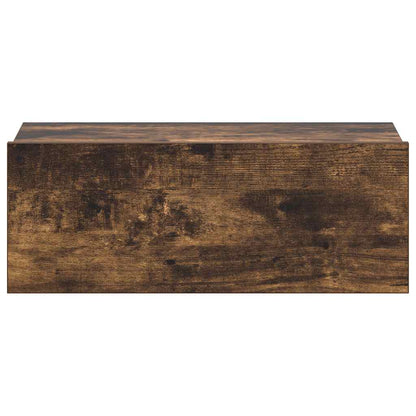 Mesa cabeceira suspensa 40x30x15cm derivados madeira cor fumado