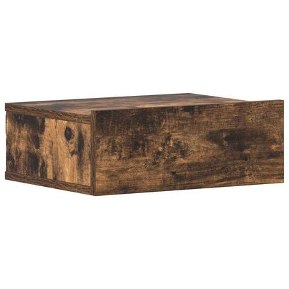 Mesas cabeceira susp. 2pcs 40x30x15 cm cor carvalho fumado