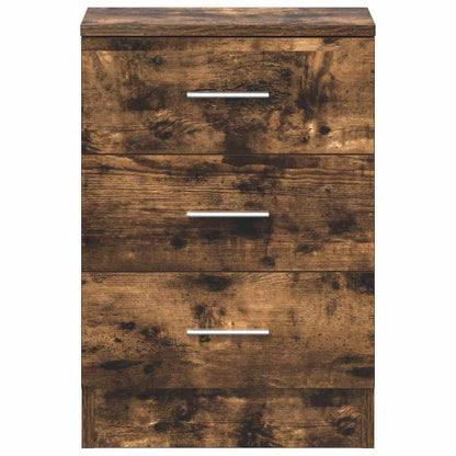 Mesa cabeceira 38x35x56 cm derivados de madeira carvalho fumado