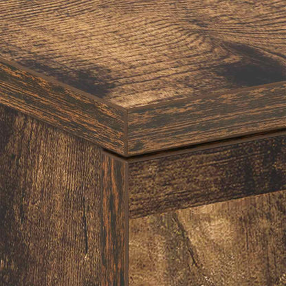 Mesa cabeceira 38x35x56 cm derivados de madeira carvalho fumado