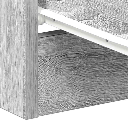 Mesa cabeceira 38x35x56 cm derivados de madeira cinzento sonoma