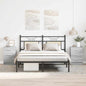 Mesa cabeceira 2pcs 38x35x56cm derivado madeira cinzento sonoma