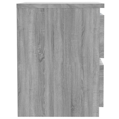 Mesa cabeceira 30x30x40 cm derivados de madeira cinzento sonoma