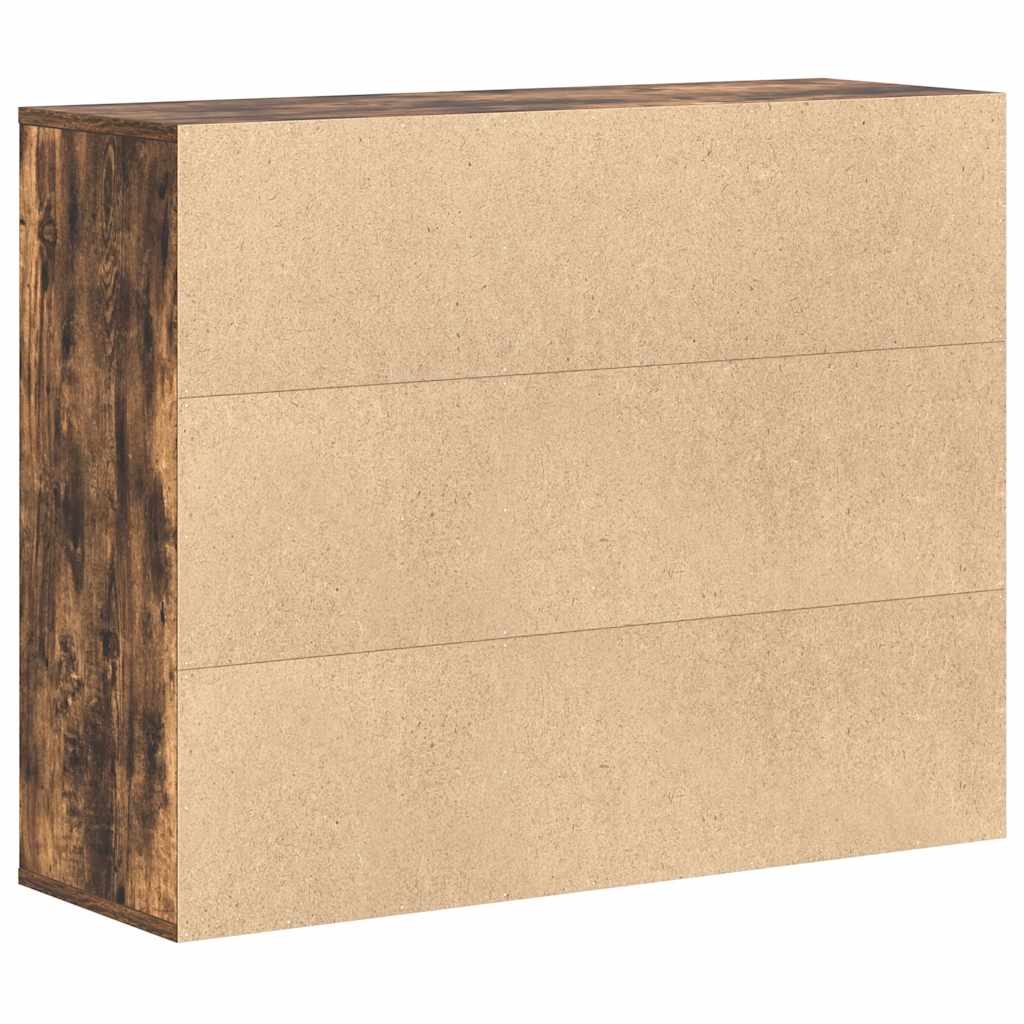 Aparador 88x30x70 cm madeira processada carvalho fumado