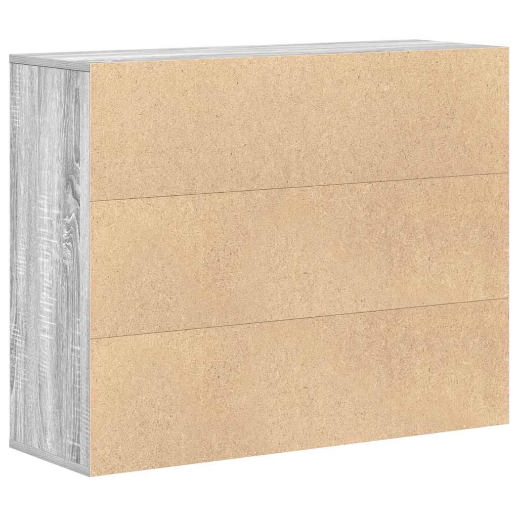 Aparador 88x30x70 cm derivados de madeira cinzento sonoma