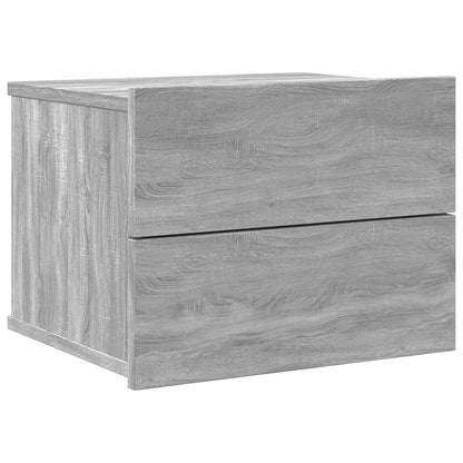 Mesa cabeceira 2 pcs 40x30x30 cm derivados madeira cinza sonoma