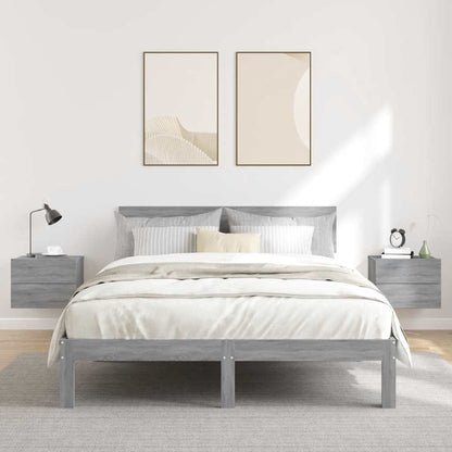 Mesa cabeceira 2 pcs 40x30x30 cm derivados madeira cinza sonoma