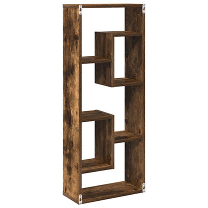 Prateleira parede 36x16x90 cm derivados madeira carvalho fumado