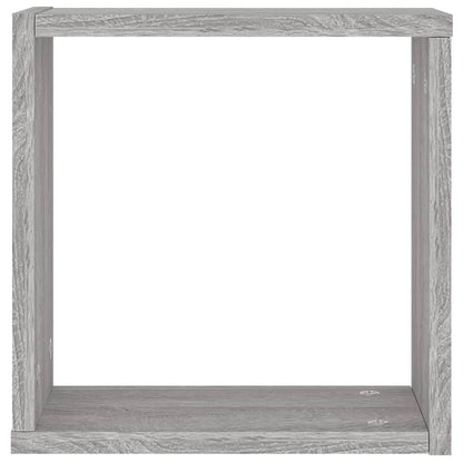 Prateleiras de parede forma de cubo 4 pcs 30x15x30 cm