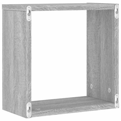 Prateleiras de parede forma de cubo 4 pcs 30x15x30 cm