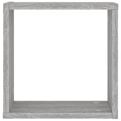 Prateleiras de parede forma de cubo 6 pcs 30x15x30 cm