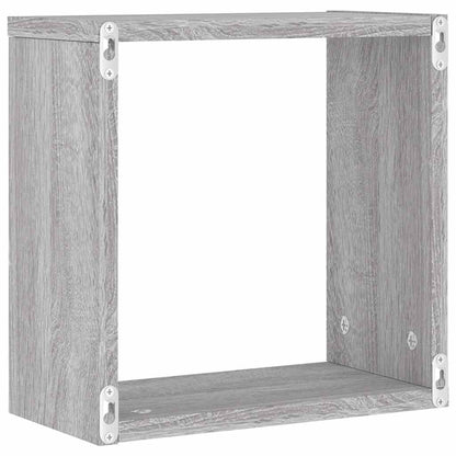 Prateleiras de parede forma de cubo 6 pcs 30x15x30 cm
