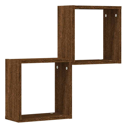 Prateleiras de parede em forma de cubo 2 pcs 30x15x30cm