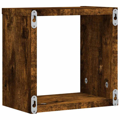 Prateleiras de Parede 2 pcs Castanho 26 x 15 x 26 cm