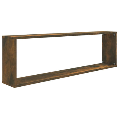 Prateleiras cubo 4 pcs 100x15x30 deriv. madeira carvalho fumado