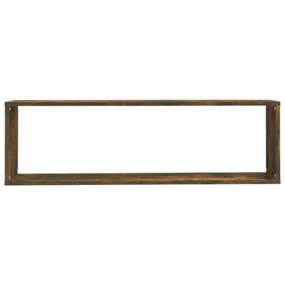 Prateleiras cubo 4 pcs 100x15x30 deriv. madeira carvalho fumado