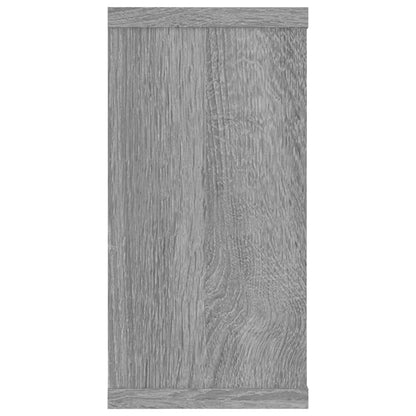 Prateleiras cubo 2 pcs 100x15x30 cm deriv. madeira cinza sonoma