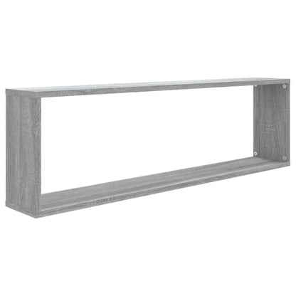 Prateleiras cubo 4 pcs 100x15x30 cm deriv. madeira cinza sonoma