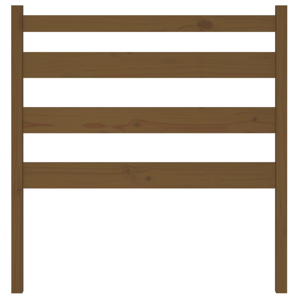 Cabeceira de cama 106x4x100 cm pinho maciço castanho mel