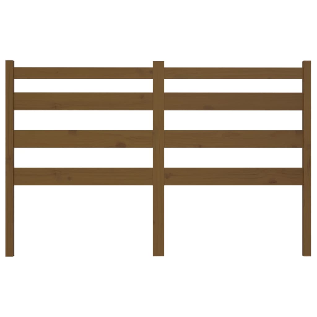 Cabeceira de cama 126x4x100 cm pinho maciço castanho mel