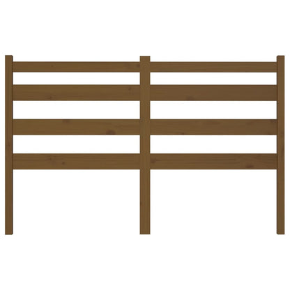 Cabeceira de cama 126x4x100 cm pinho maciço castanho mel