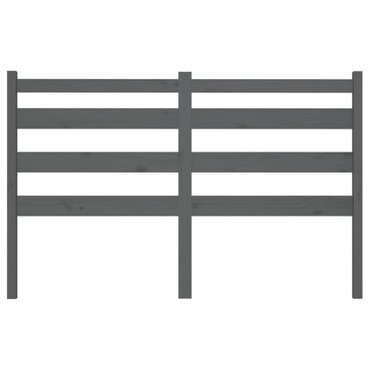 Cabeceira de cama 146x4x100 cm pinho maciço cinzento